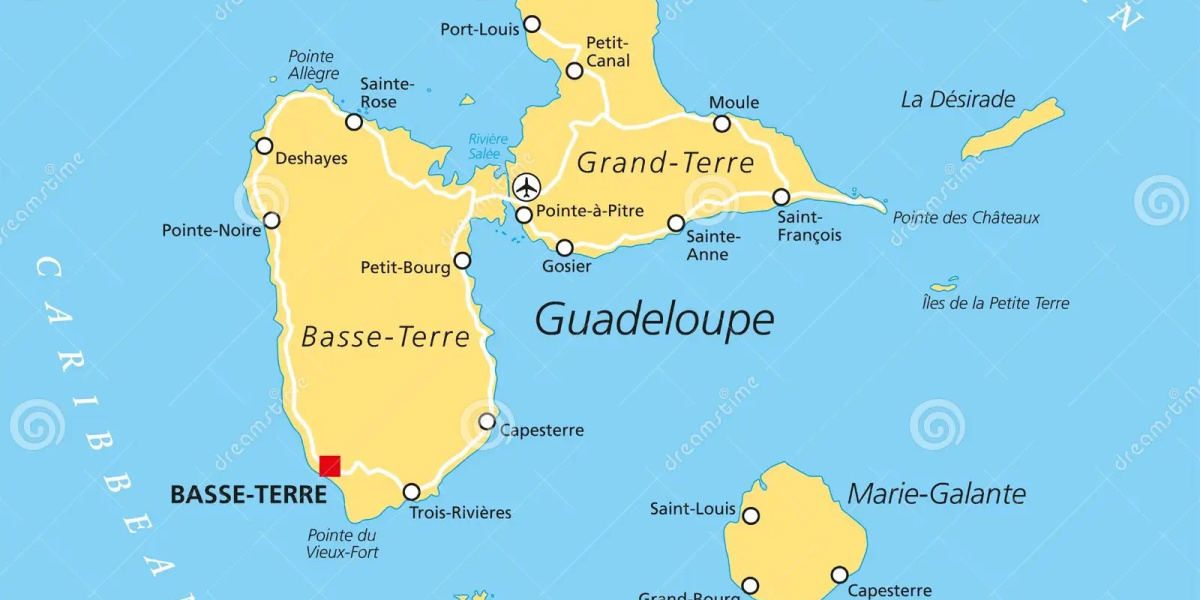 carte politique de la guadeloupe 55715550