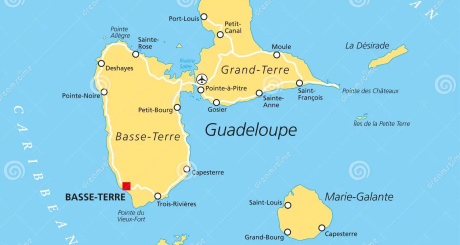 carte politique de la guadeloupe 55715550